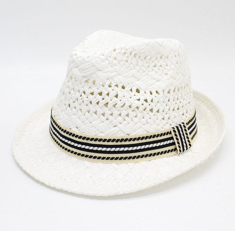 Men's Straw Fedora Vintage Panama Hat-xinru