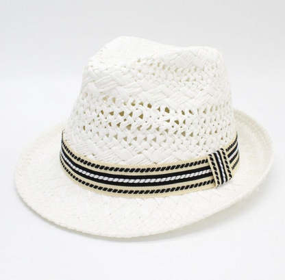 Men's Straw Fedora Vintage Panama Hat-xinru