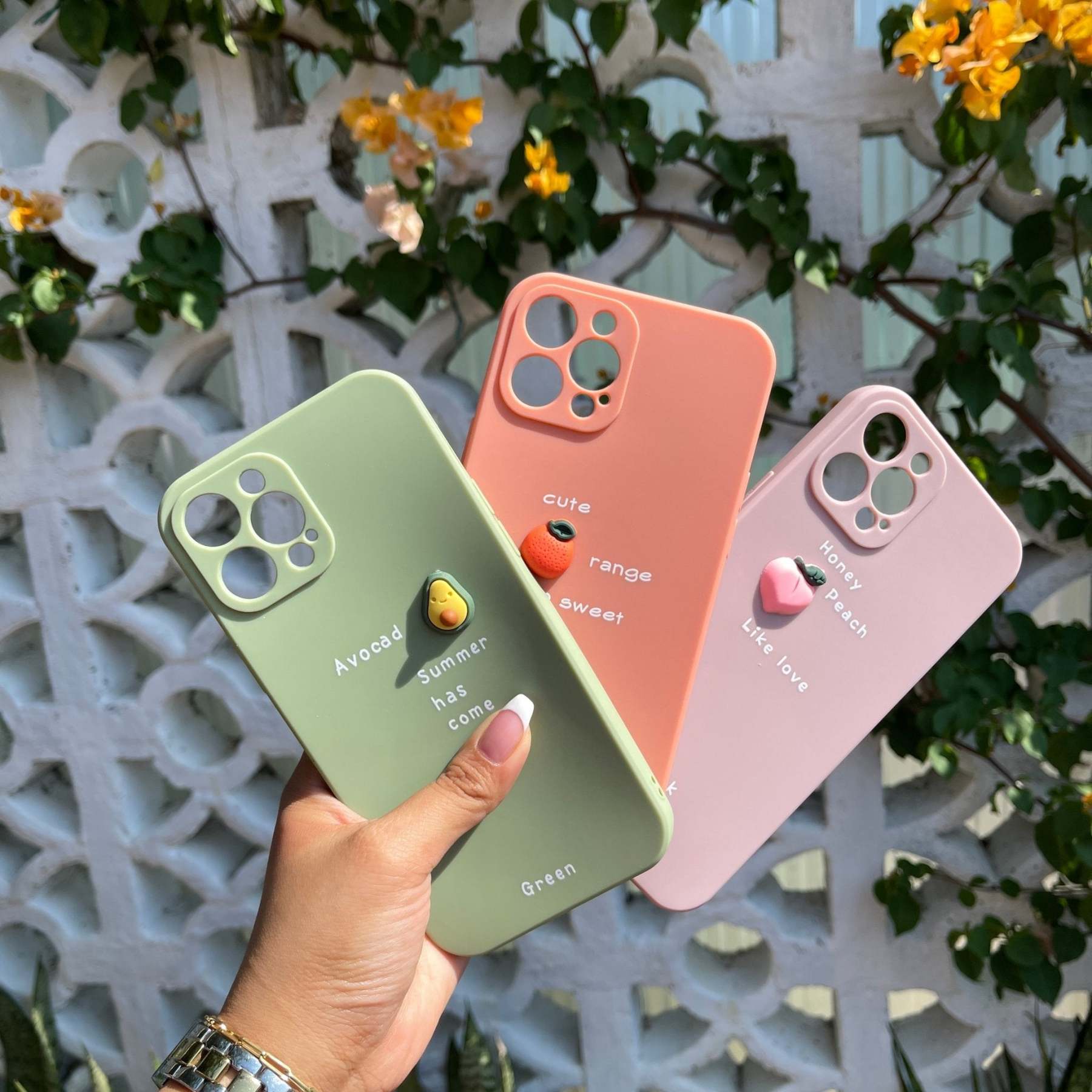 3D Fruit & Quotes Case-xinru