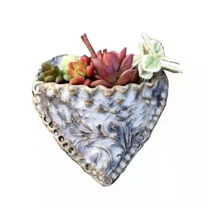 Planting Succulent Heart Pocket Planter-xinru