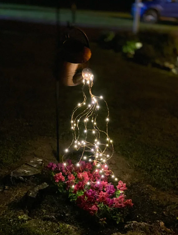 Garden Solar Electric Watering Can Shower Light Outdoor String Lights for Lawn Decoration-xinru