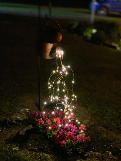 Garden Solar Electric Watering Can Shower Light Outdoor String Lights for Lawn Decoration-xinru