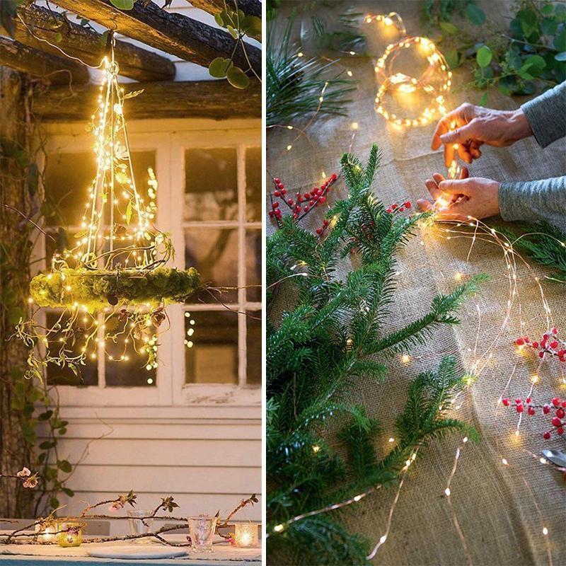 Outdoor Indoor Waterfall String Lights Firefly Bunch Lights-xinru