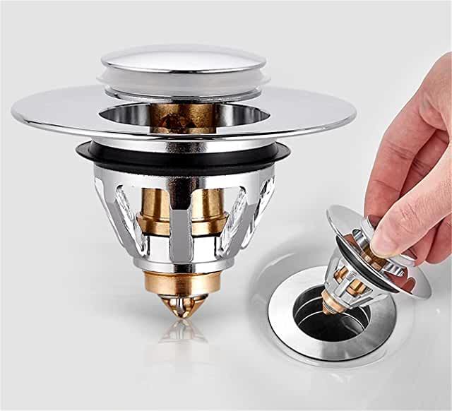 Universal Stainless Steel Pop Up Anti Clog Kitchen Tub Strainer Plug-xinru