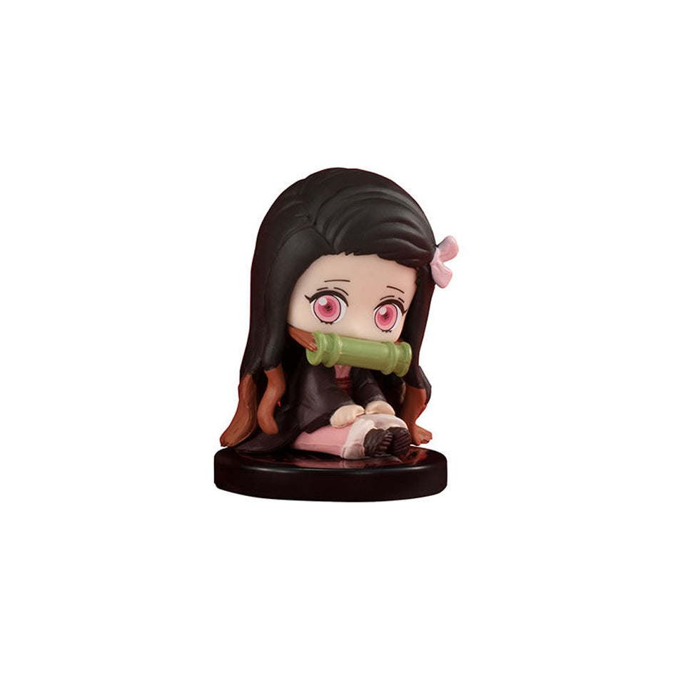 5 Style/Set Q Version Demon Slayer Sitting Ghost Doll Tanjiro Figure-xinru