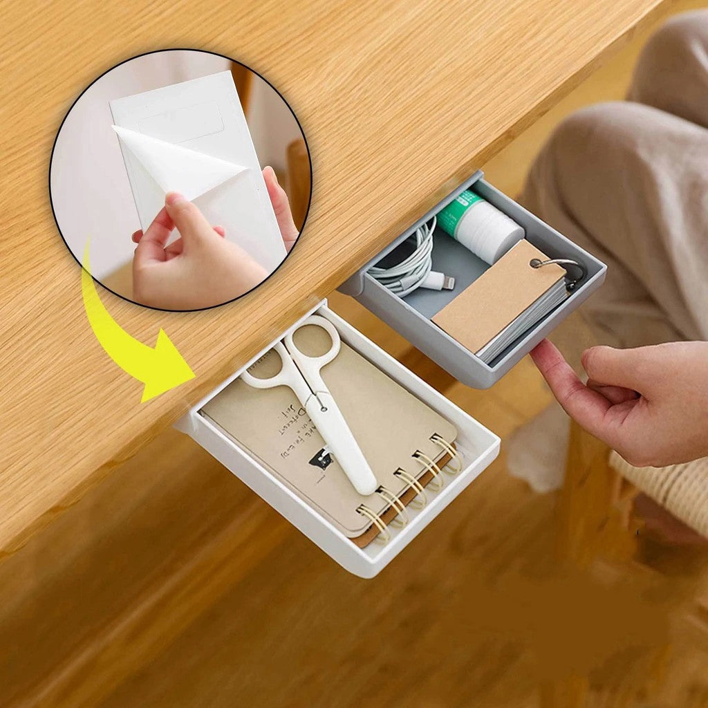 Hidden Self Adhesive Storage Drawer-xinru