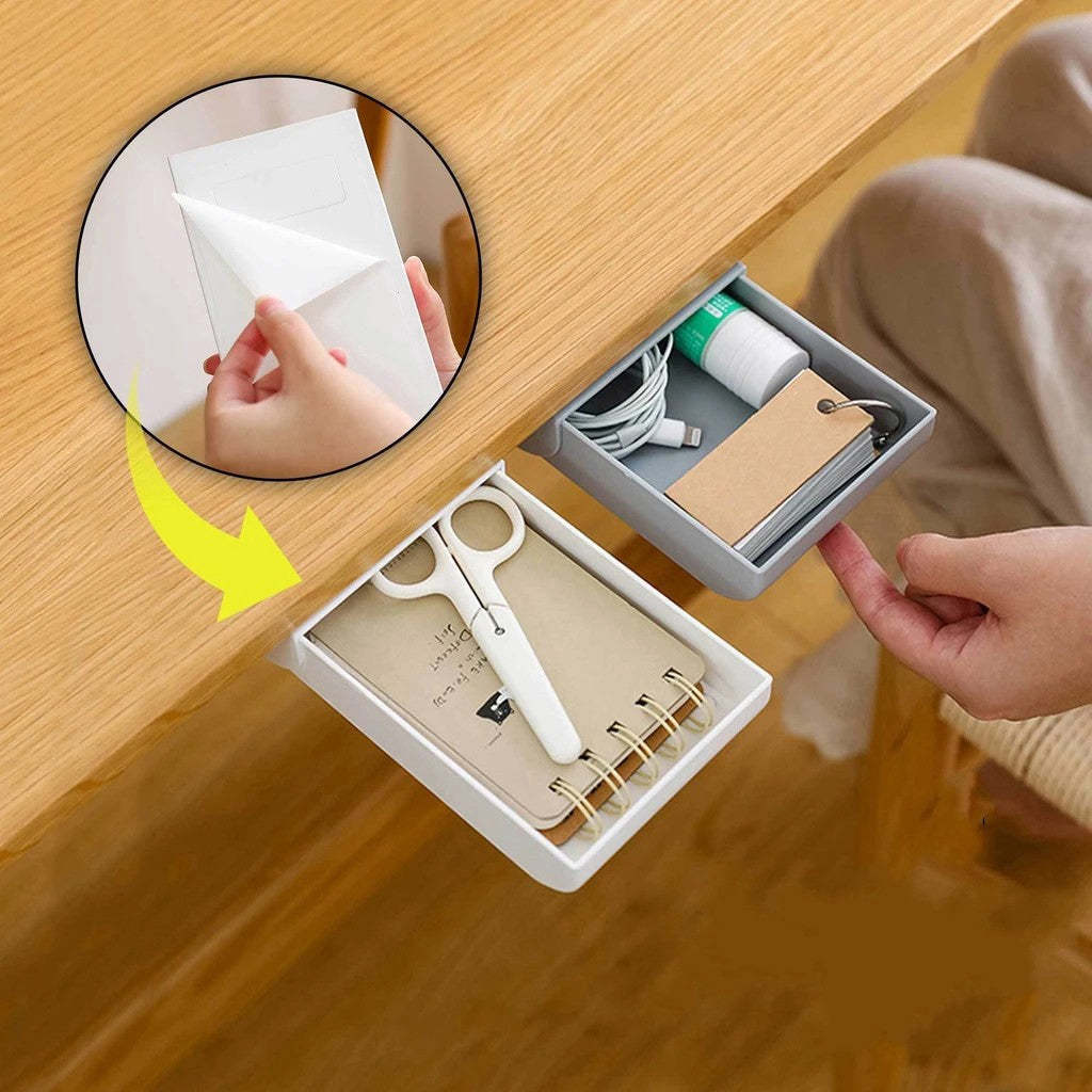 Hidden Self Adhesive Storage Drawer-xinru