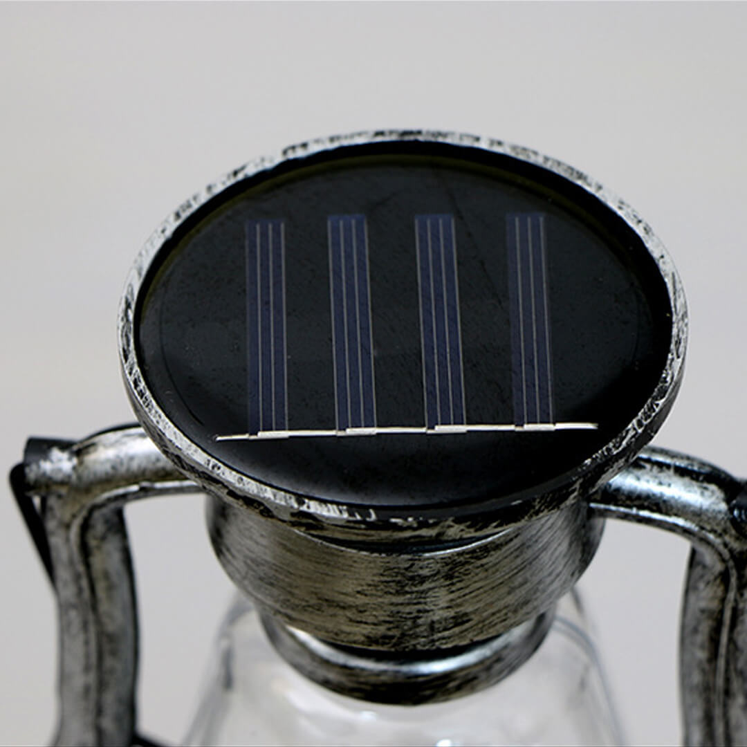 Vintage Wall Light Solar Power Rechargeable Yellow LED Light-xinru