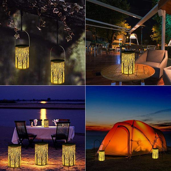 Solar Tree Pattern Lantern Light-xinru shop