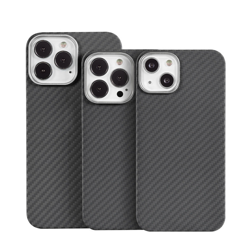 Carbon Fiber Fine Hole Hard Cover Case for iPhone-xinru shop