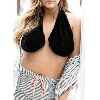 Breathy Solid Comfortable Neck Towel Bra for Women-xinru shop