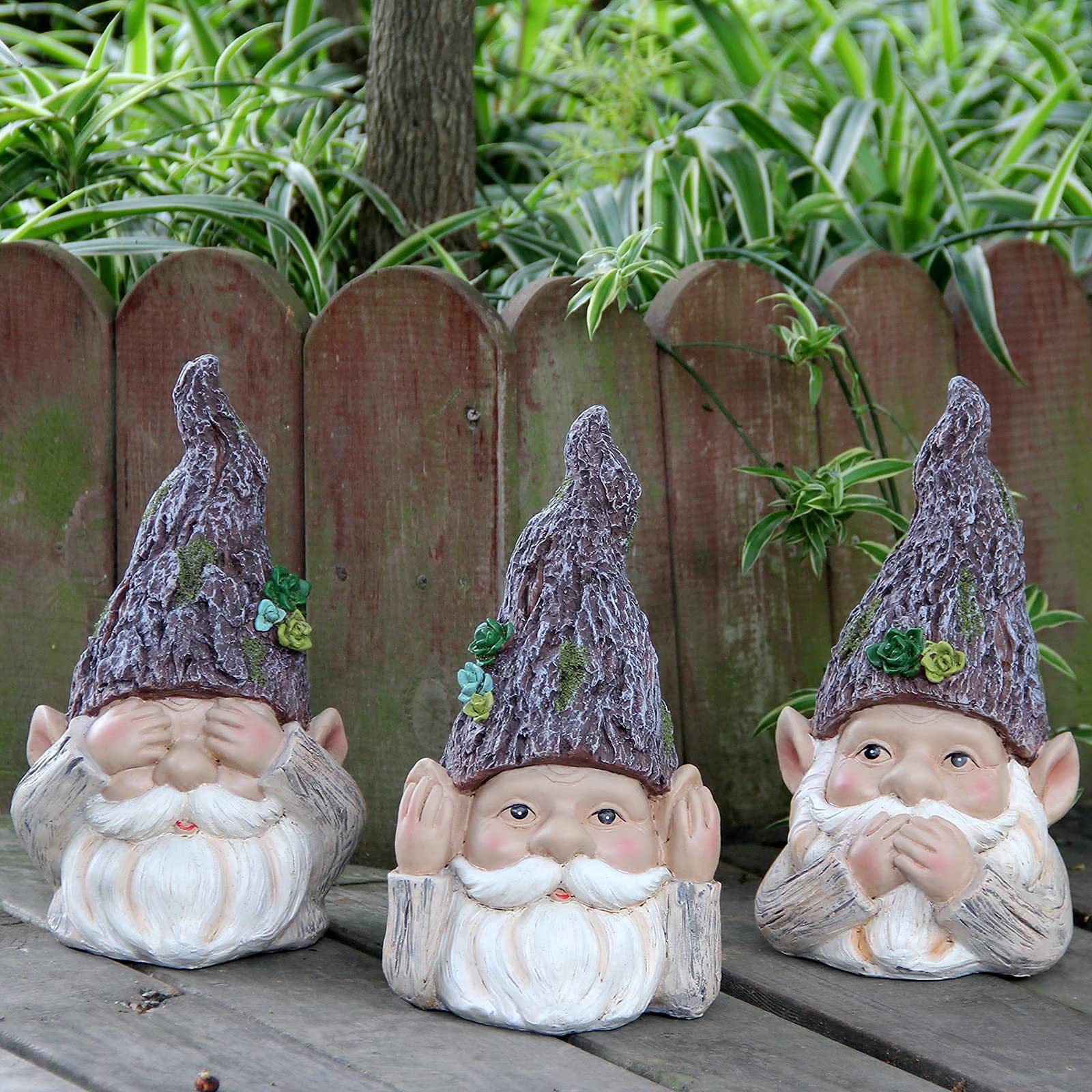 Wisdom Gnome Garden Statue Garden Decoration Resin Accessories-xinru