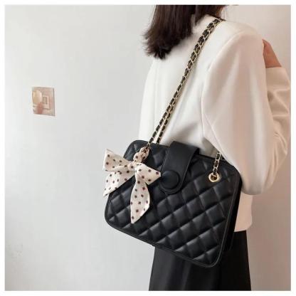 ボウチェーンショルダーバッグ-xinru shop