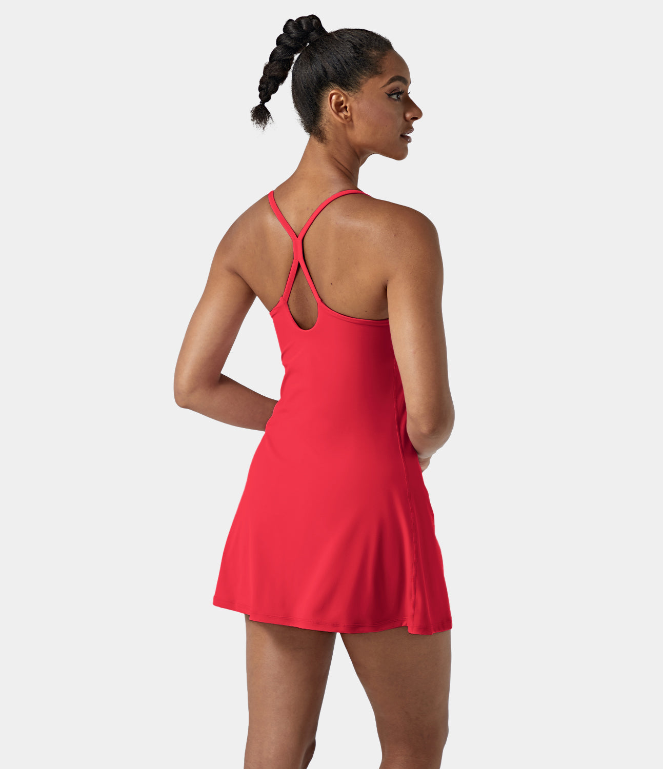 Women's Exercise Workout Dress With Phone Pocket-xinru shop