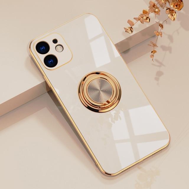 Electroplated Solid Case + Ring Holder-xinru