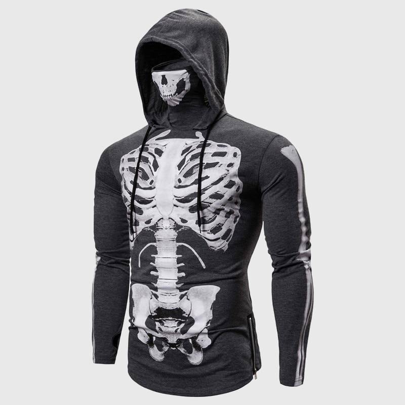 Skull X-Ray Ninja Hoodie-xinru