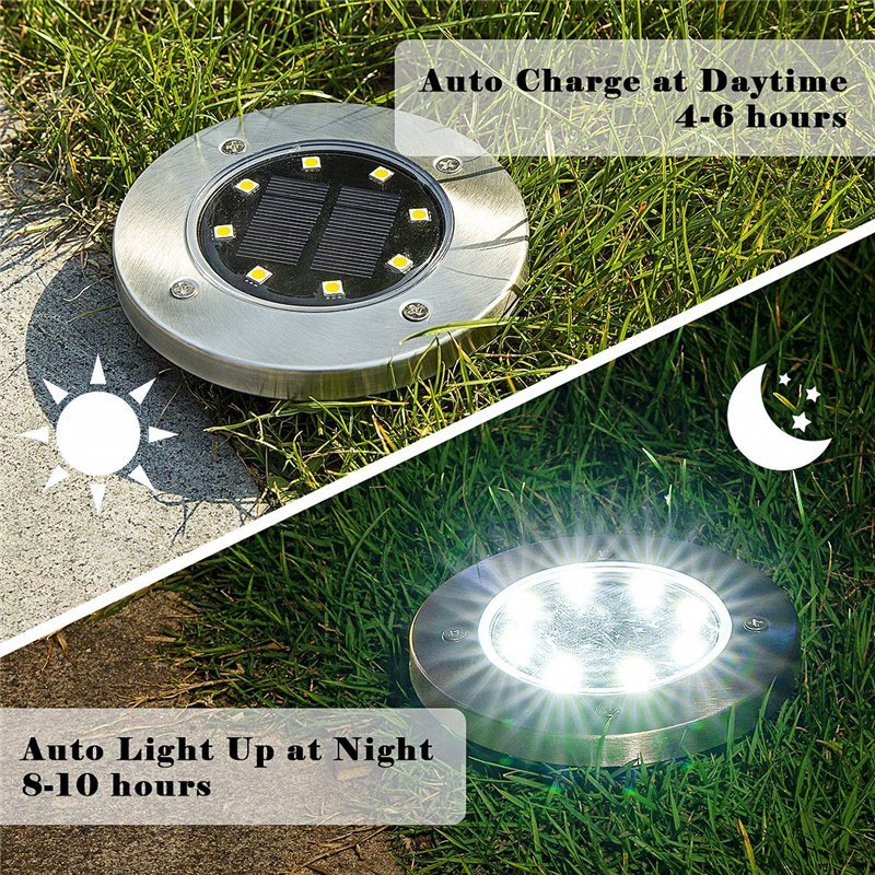 Outdoor Waterproof LED Solar Disc Light-xinru