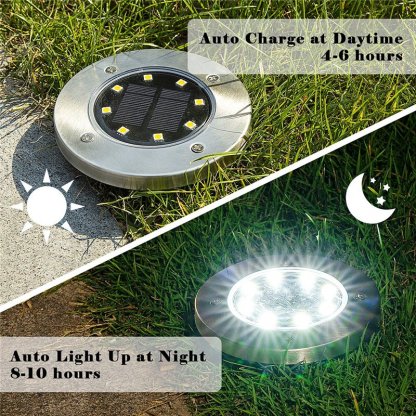 Outdoor Waterproof LED Solar Disc Light-xinru