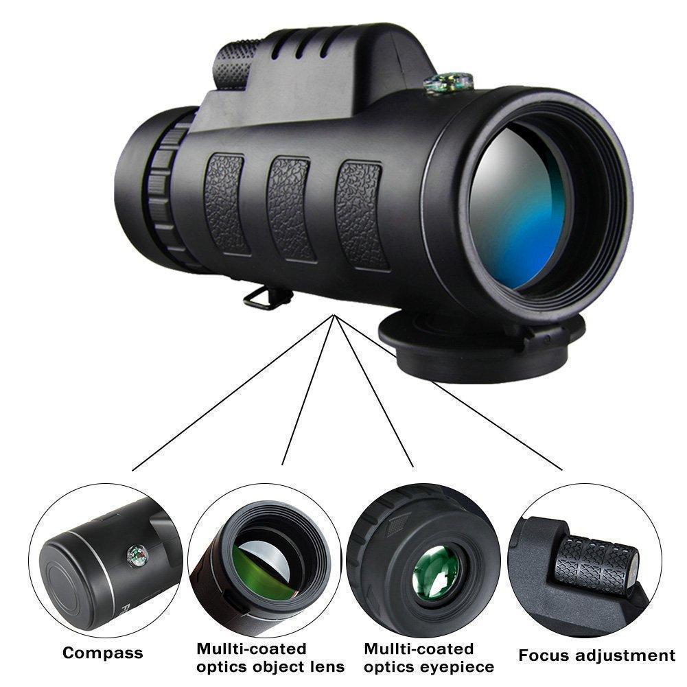 40x Zoom Smartphone Cell Phone Adjustable Focus Monocular-xinru