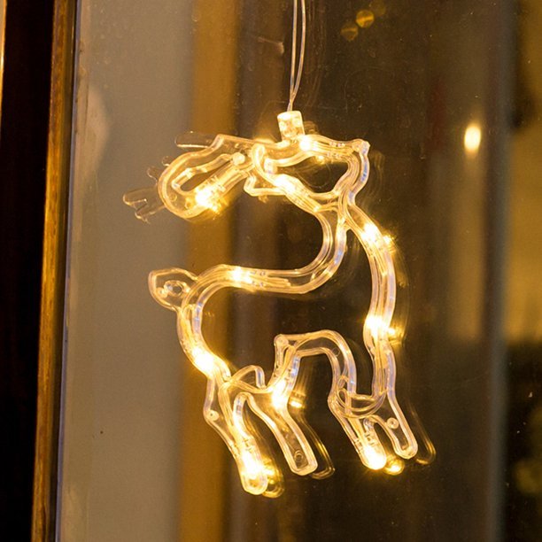 Christmas Lights LED Window Sucker Lamp Battery-Operated for Window Decorations-xinru shop