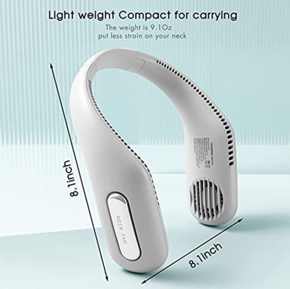 Outdoor USB Rechargeable Bladeless Neck Fan-xinru