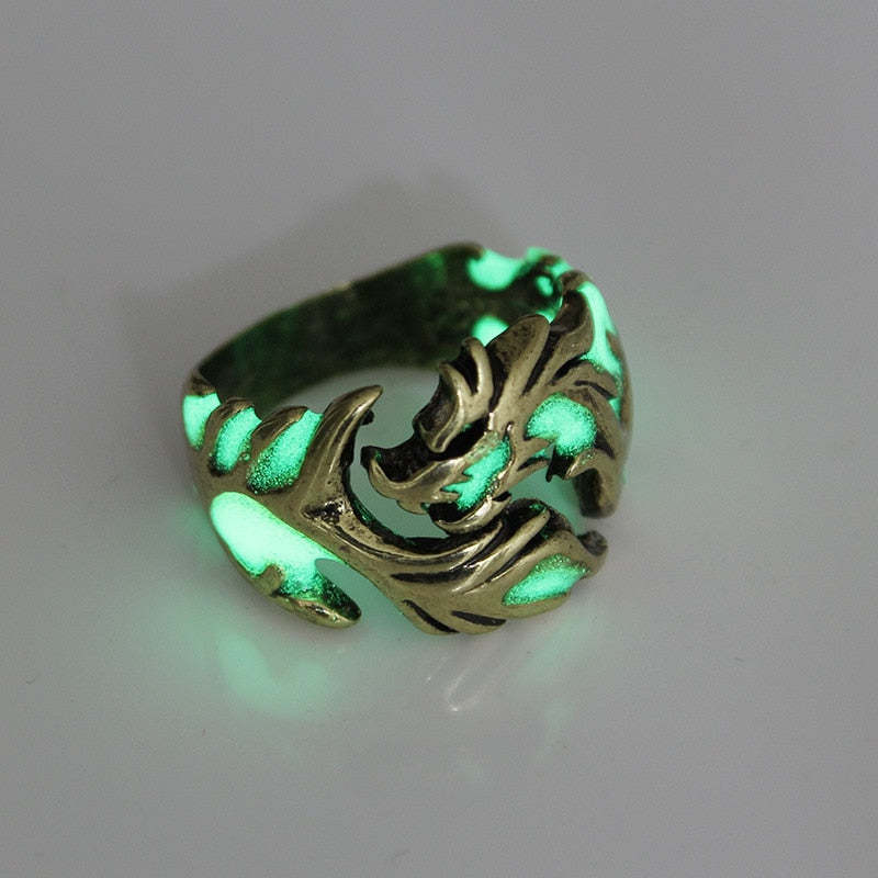 Hypoallergenic Luminous Dragon Ring  Favors For Women and Men-xinru
