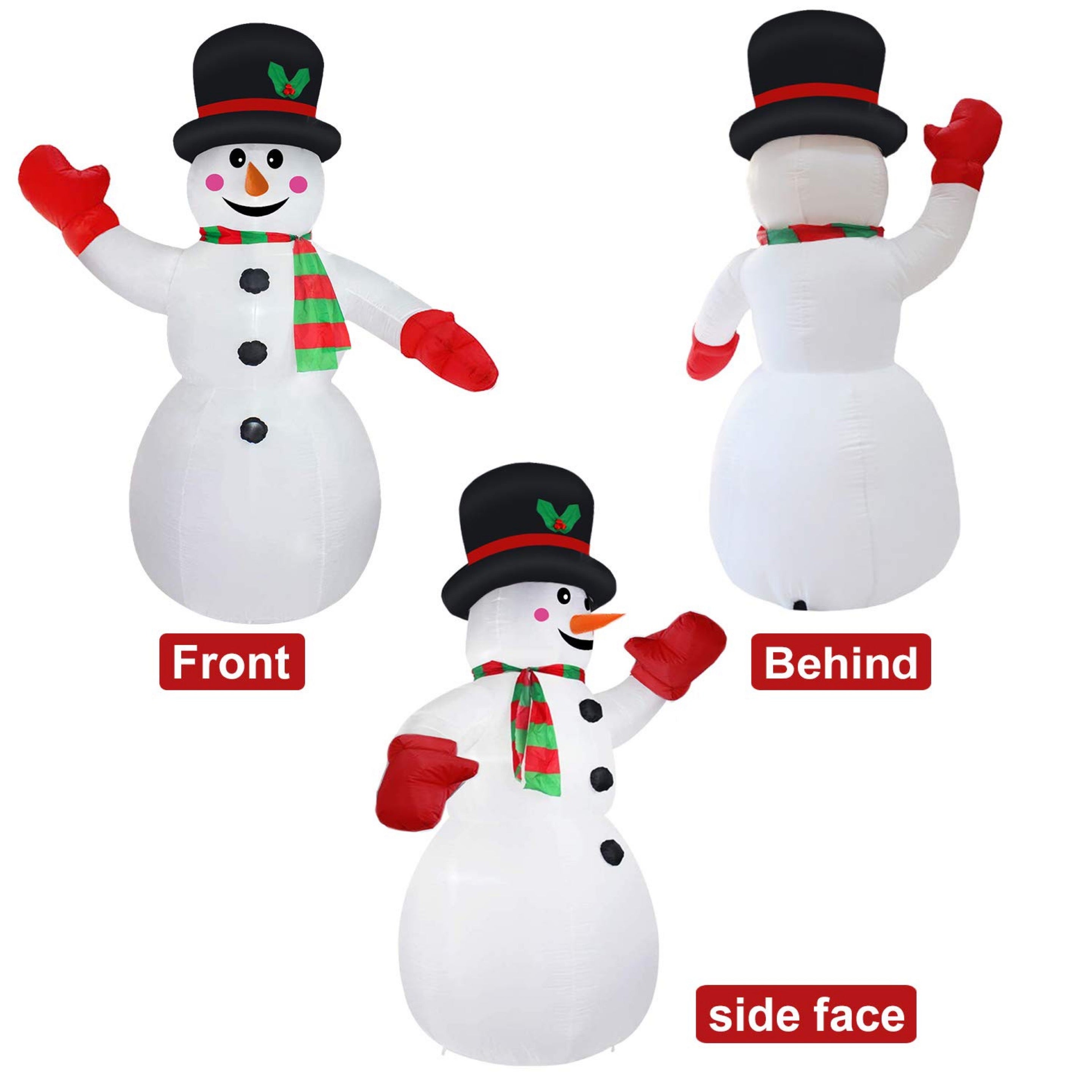 8FT Christmas Snowman Decorations Built-in LED Light-xinru shop
