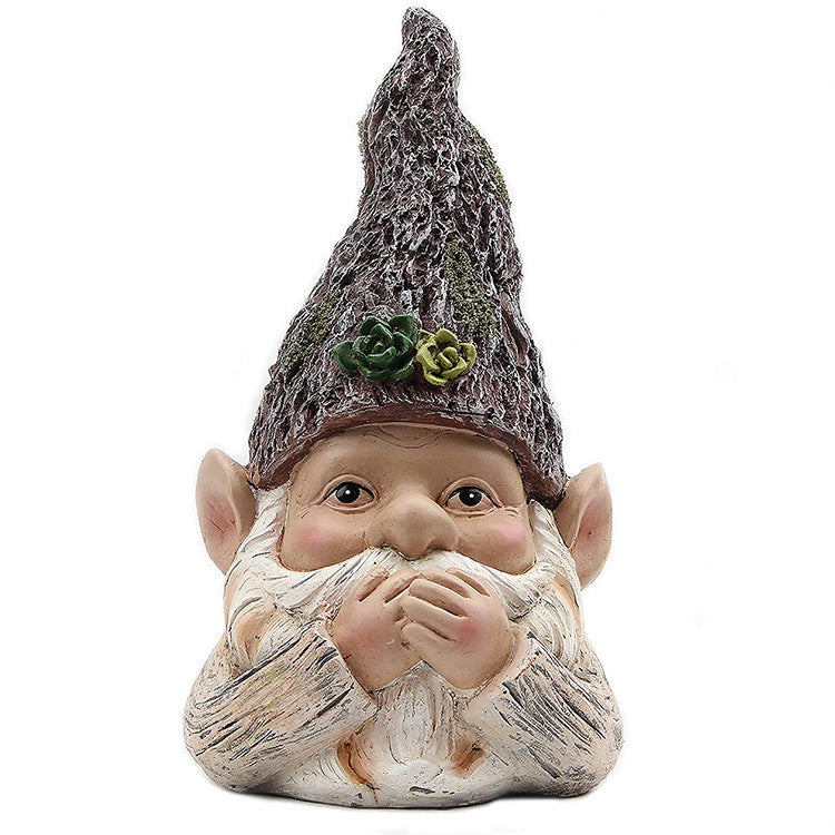 Wisdom Gnome Garden Statue Garden Decoration Resin Accessories-xinru