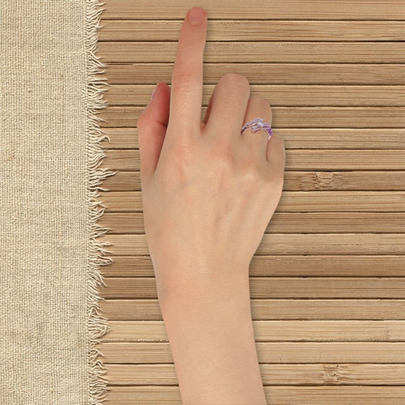 Ladies Gemstone Rose Gold Dragon Ring-xinru