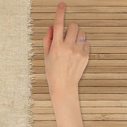 Ladies Gemstone Rose Gold Dragon Ring-xinru