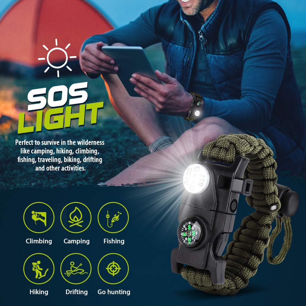 Multifunction Survival Paracord Bracelet-xinru shop