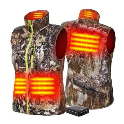 Women閳ユ獨 Lightweight Heated Vest with Battery Pack for Hunting/Hiking-xinru shop