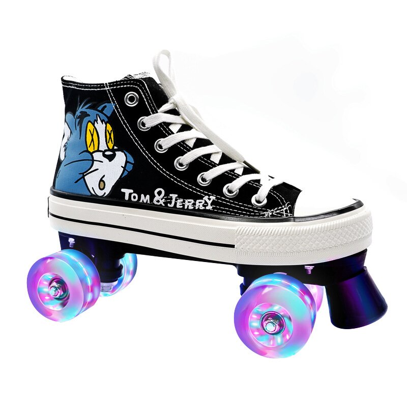 Vanskates-Tom&Jerry Canvas Roller Skates-xinru shop