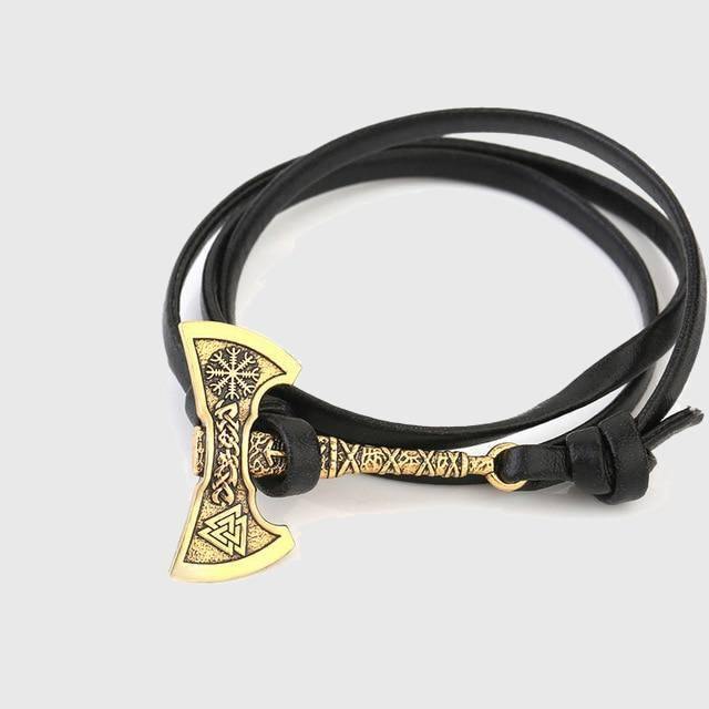 Multi-Viking Style Berserker's Axe Stainless Steel Bracelet-xinru