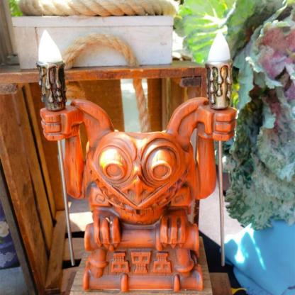 Retro Tiki Figure Statue Hawaii Totem Outdoor Resin Garden Decoration-xinru