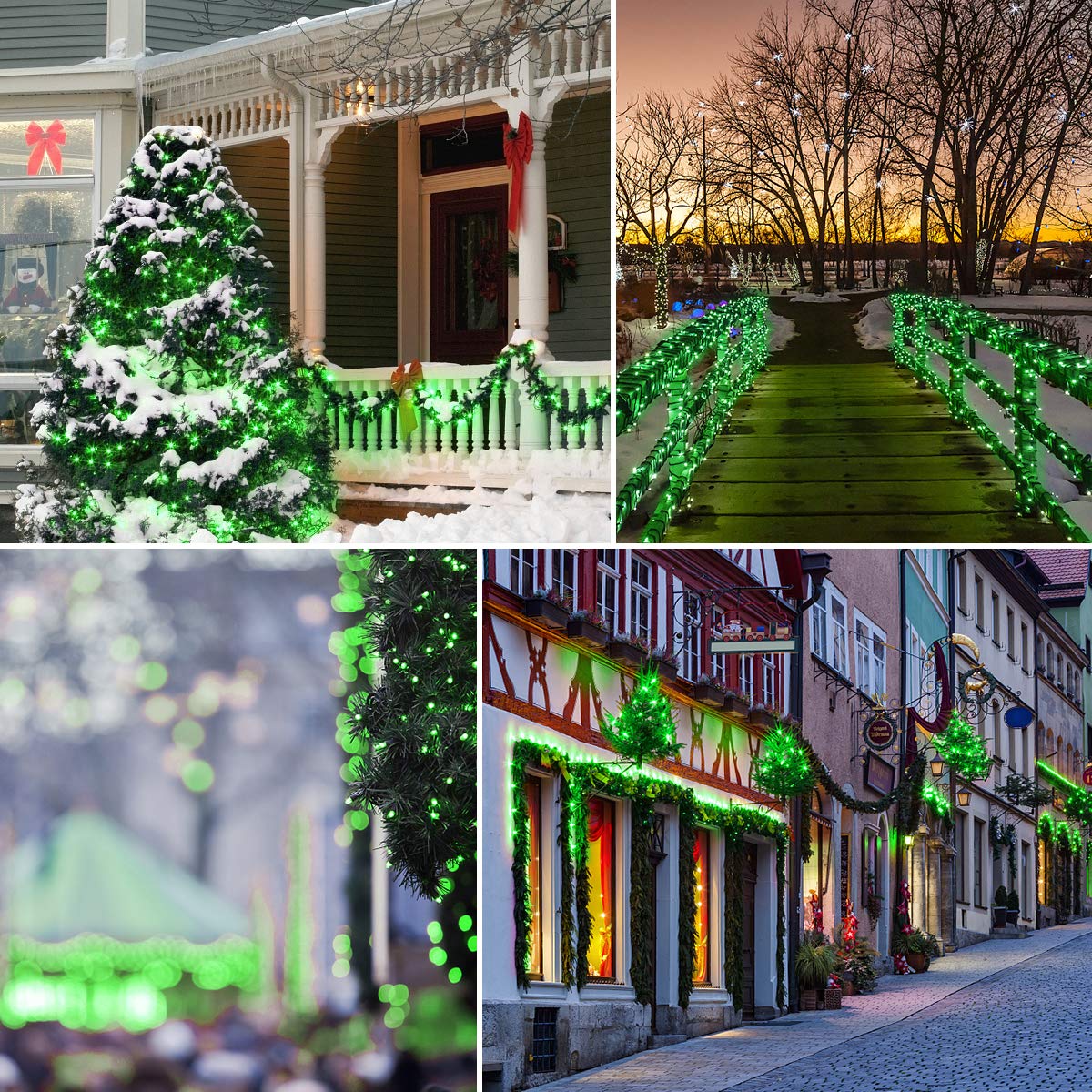 Outdoor Decorative Solar 100-LED Fairy String Lights With Ground Stake-xinru