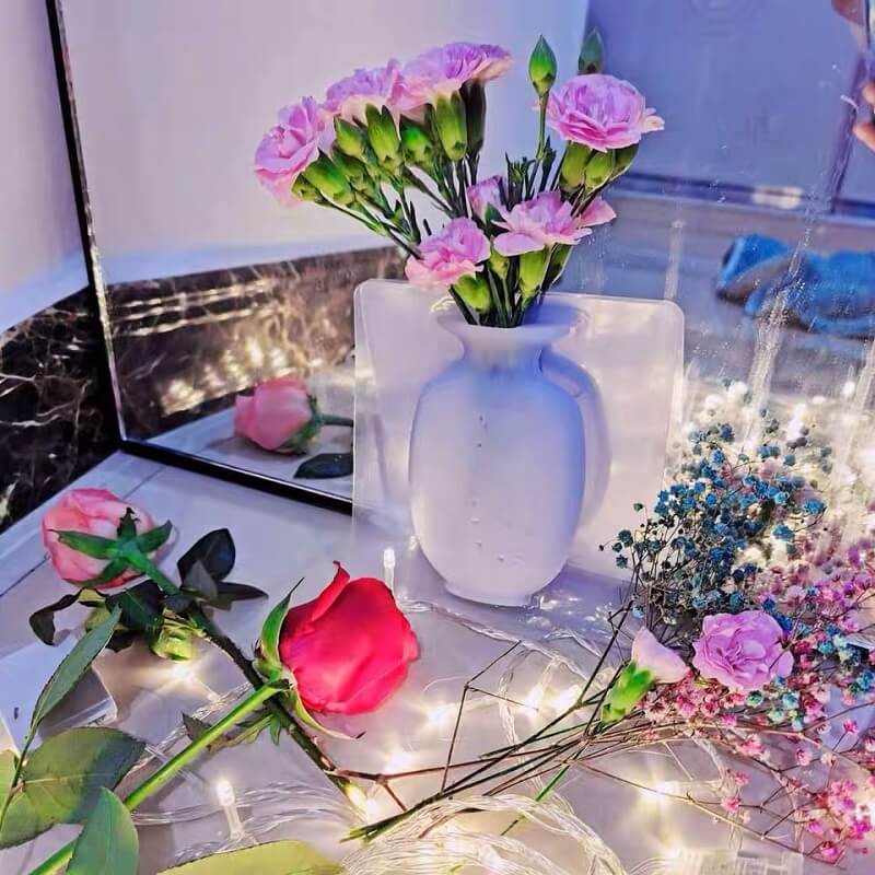 Strong Self Adhesive Wall Hanging Plant Container Silicone Vase-xinru