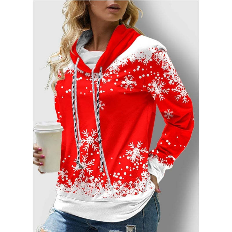 Turtleneck  Drawstring Women's Hoodies-xinru