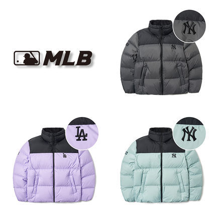 [MLB]Basic color block short padding◆-xinru shop