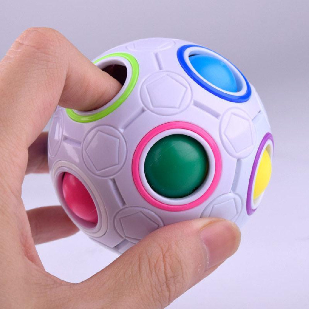 Magic Fidget Ball Novelty Toy Rainbow Puzzle-xinru