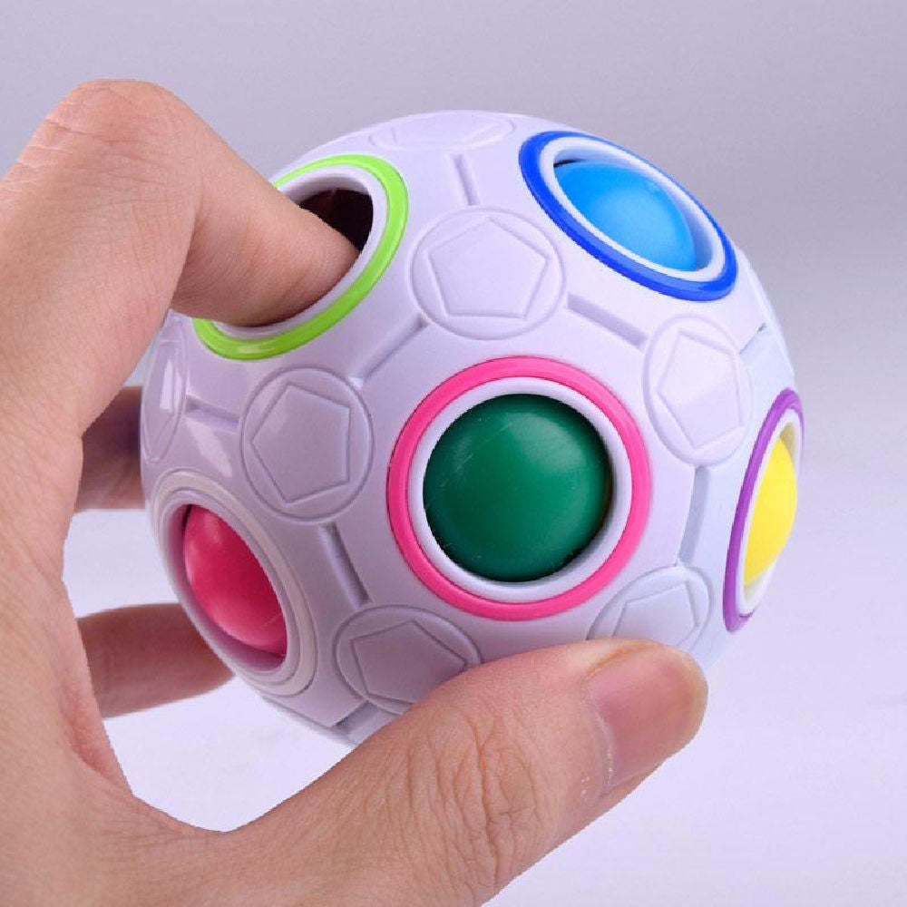 Magic Fidget Ball Novelty Toy Rainbow Puzzle-xinru