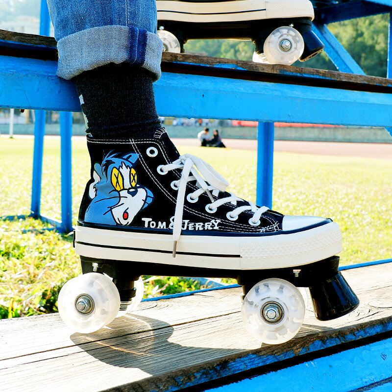 Vanskates-Tom&Jerry Canvas Roller Skates-xinru shop