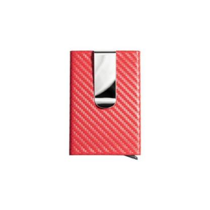 Carbon Fiber Metal Men's Creative Anti-theft Brush Slim Card Holder-xinru