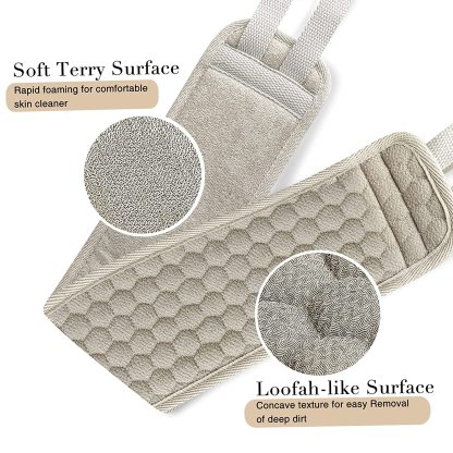 Exfoliating Loofah Pads Body Bath Sponge Back Scrubber Brush-xinru