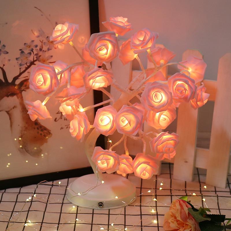 Romantic soft light rose lamp-xinru shop