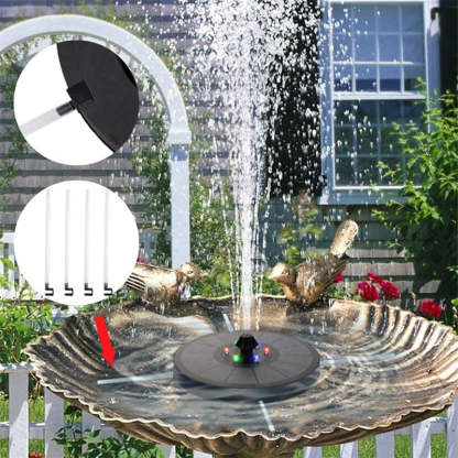 Floating Solar Bird Bath Fountain Kit Lamp-xinru