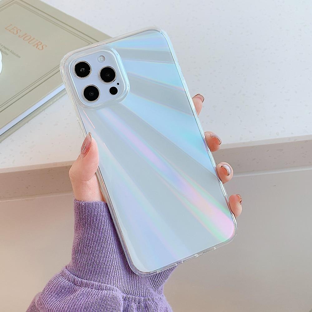 Aurora Rainbow Clear Case-xinru