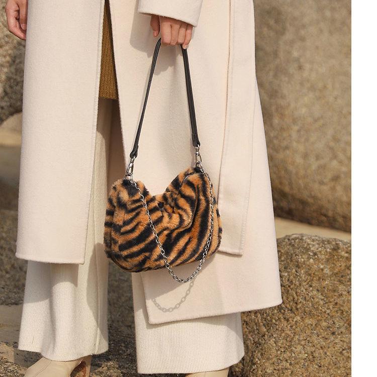 ヒョウ柄のファッションショルダーバッグ-xinru shop