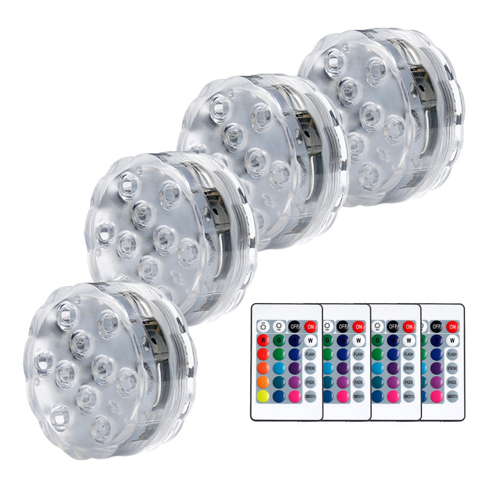 Underwater Waterproof Multicolor Wireless Remote Control Diving LED Light-xinru