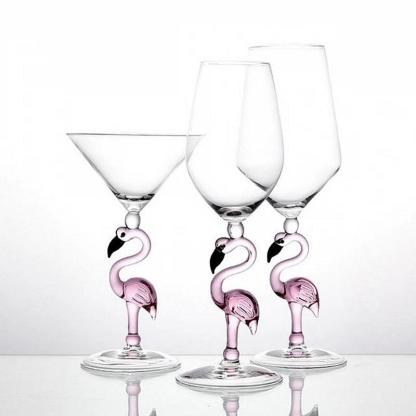 Creative Flamingo Wine Glasses Durable Goblet Set-xinru